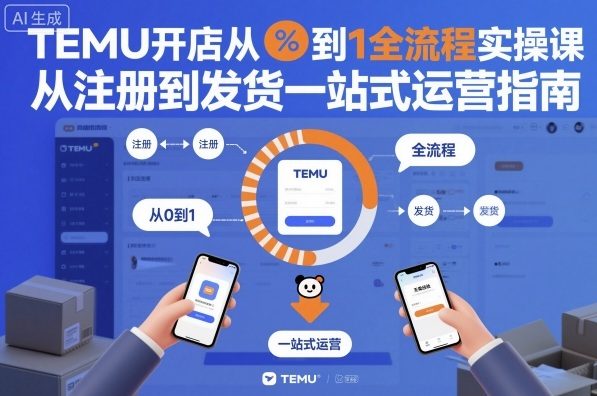 课程介绍：TEMU开店课程覆盖从入门到实操全流程，适合零基础创业者快速上手
