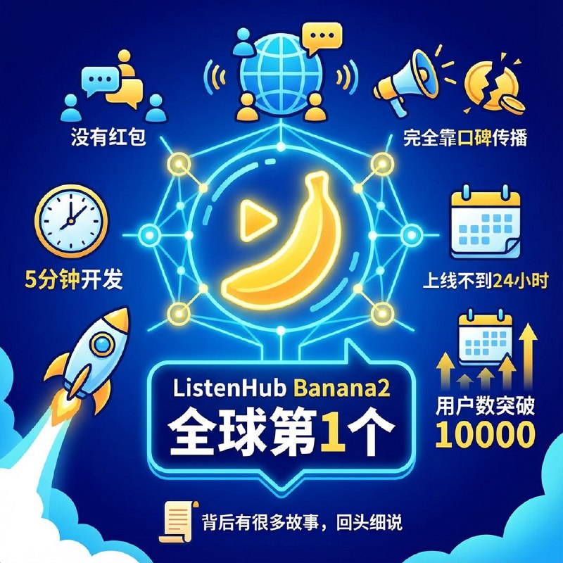 全球第1个，5分钟开发，上线不到24小时，用户数突破10000