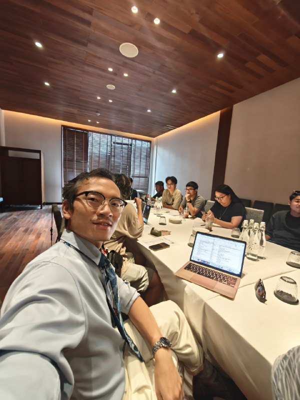 工作结束，夕阳美景