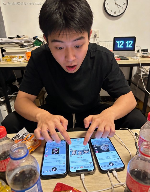 看到陈昌文在抖音上讲做短视频，他让年轻人找一个小县城的地方待着，然后每天发75天短视频，连续干5年，肯定会年收入过千万