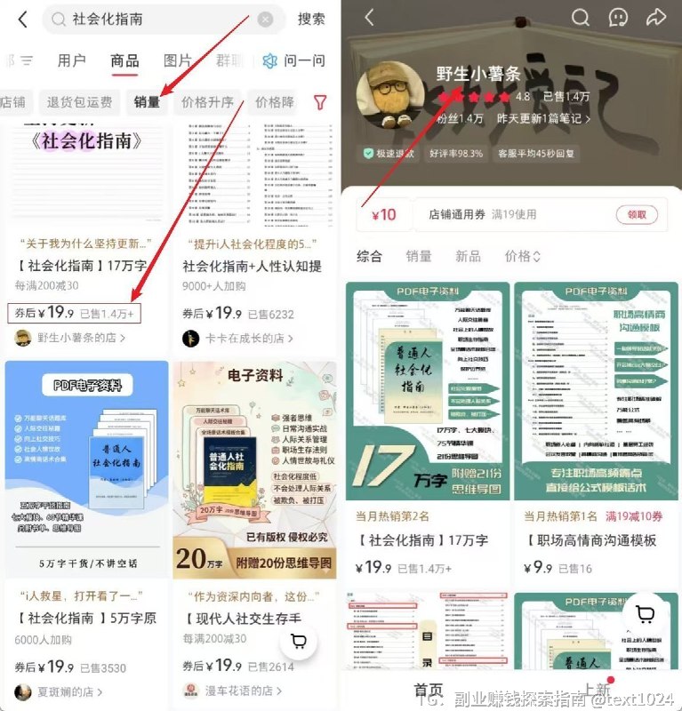在小红书卖社恐指南虚拟商品，大众冷门爆品，19.9/份，5个月赚了28万+单价 19.9，一款【i人社会化全攻略】5 个月流水 28 万+，头部链接卖出 1.4 万份，单品就跑出二十多万