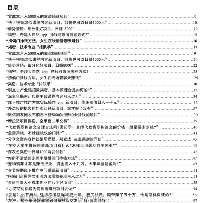 《捞偏门》：新兴暴利项目到灰色产业链全链路拆解真实案例+底层逻辑+风险预警，读懂哪些项目真能快钱、哪些是收割陷阱