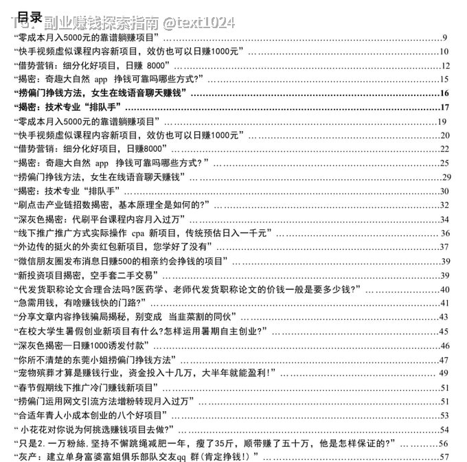 《捞偏门》：新兴暴利项目到灰色产业链全链路拆解真实案例+底层逻辑+风险预警，读懂哪些项目真能快钱、哪些是收割陷阱
